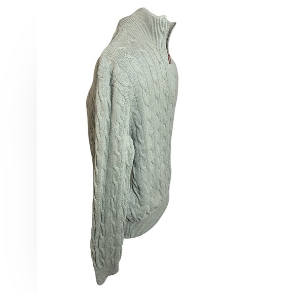 Polo Ralph Lauren Cotton Knit Quarter Zip Sweater Classic Preppy Heritage Style - Picture 3 of 6